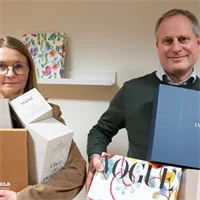 Maria Iversén, marknadschef, och Magnus Iversén, vd GBGT Box.