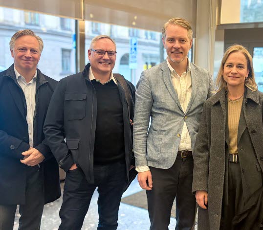 Allan Åberg, Paues Åberg Communications, Erik Mauritzon, Åtta45, statssekreterare Lars Hjälmered, Eva Glückman och Jakob Steinstö, Grafiska Företagen.