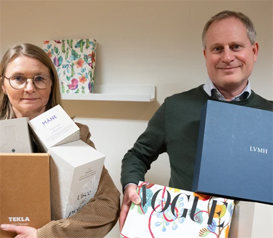 Maria Iversén, marknadschef, och Magnus Iversén, vd GBGT Box.