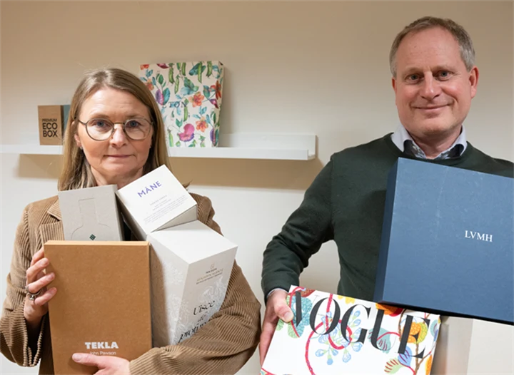 Maria Iversén, marknadschef, och Magnus Iversén, vd GBGT Box.