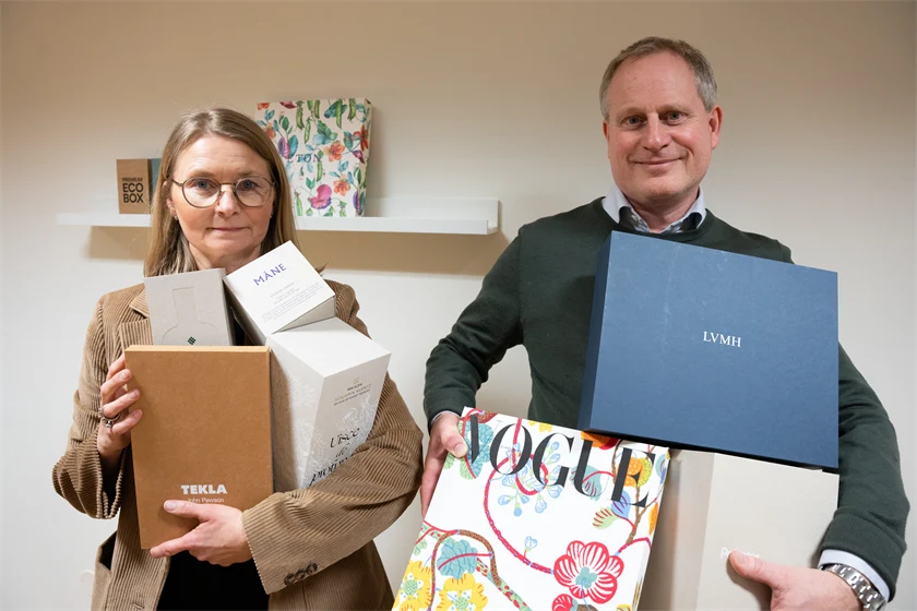 Maria Iversén, marknadschef, och Magnus Iversén, vd GBGT Box.