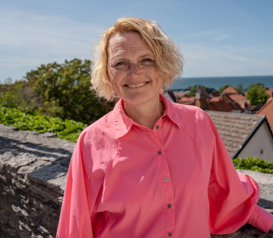 Bild på Anna-Karin Hatt, partiledare för Centerpartiet.