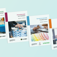 Bild på Grafiska Företagens kollektivavtal 2025-2027.